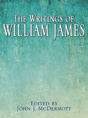 cover image of The Writings of William James